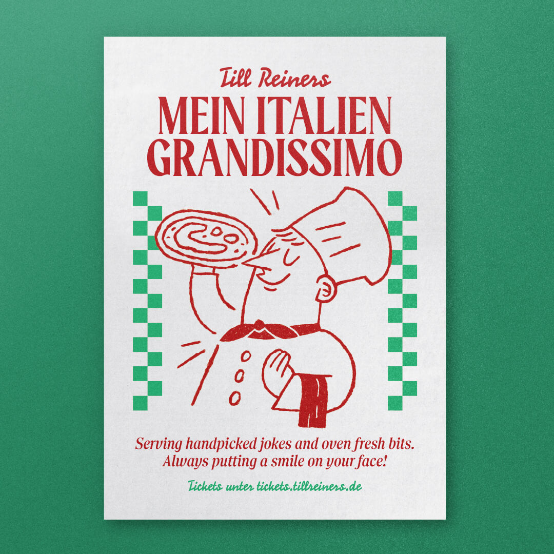 "Ristorante" Tourplakat, digitale A2 Datei zum selbst drucken