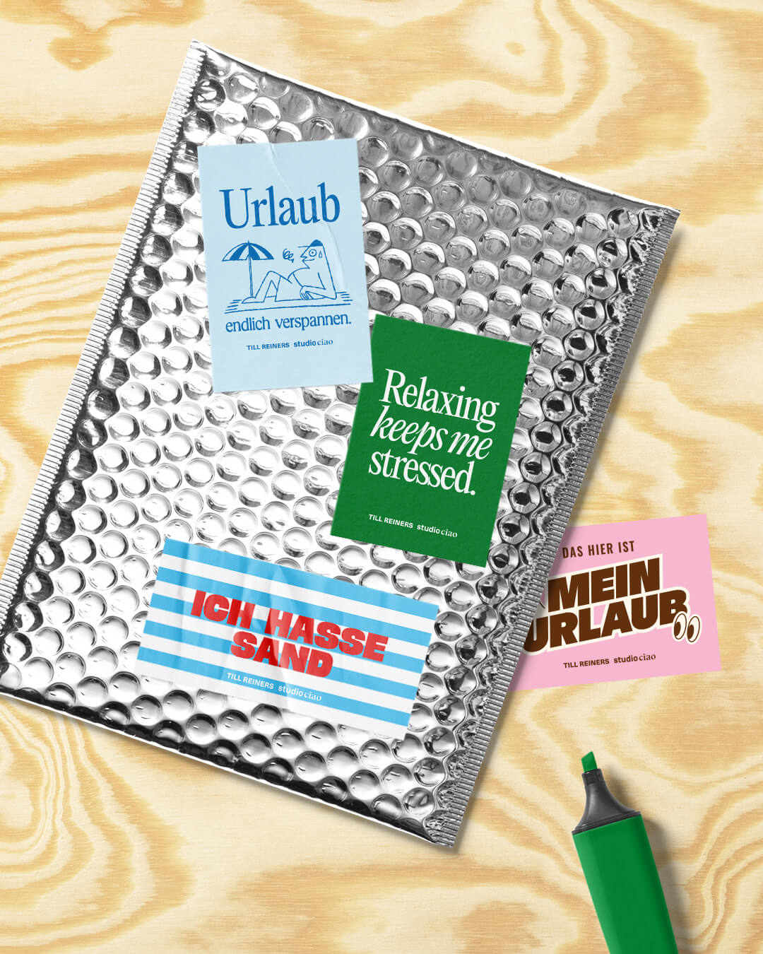 Stickerset (11 + 5) – Till Reiners × studio ciao